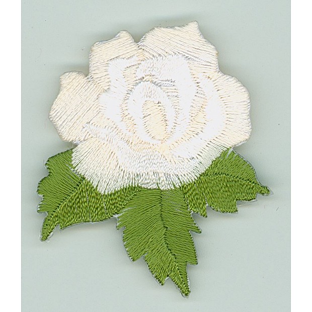 1 Rose Appliqué cream 40x50 mm