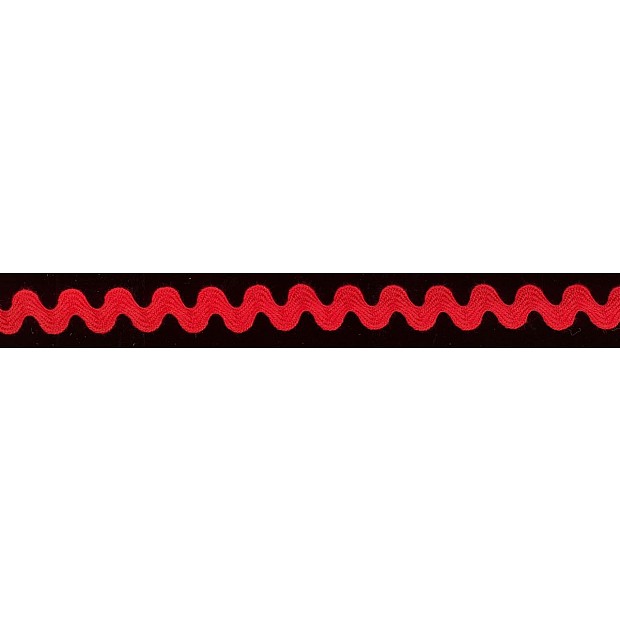 0.95 cm Ric Rac Zick-Zack Band red