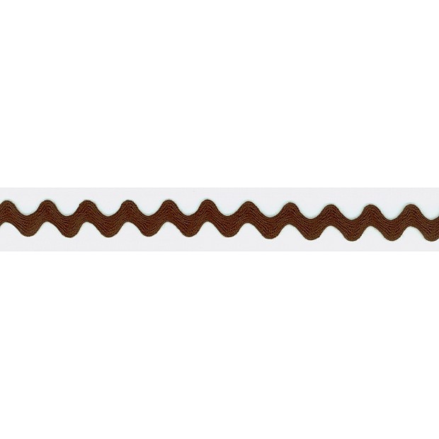 1.25cm 1/2'' Ric Rac Zick-ZackBand brown