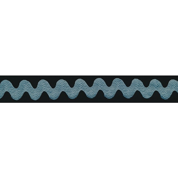 1.75cm Ric Rac Zick-Zack dusty blue