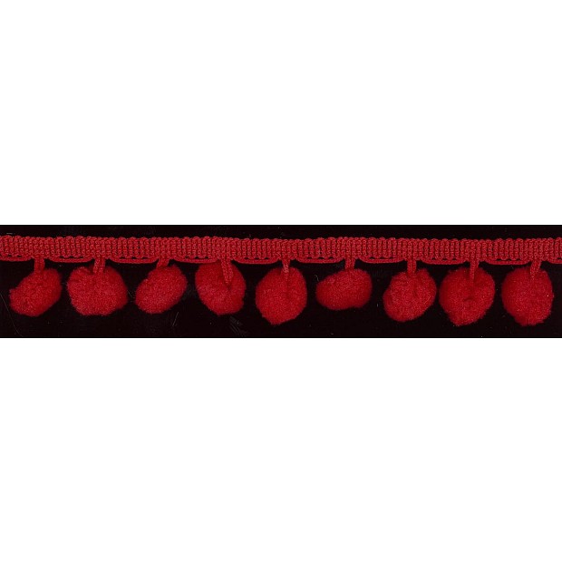 10 mm Ball Fringe Ribbon 25 mm wide