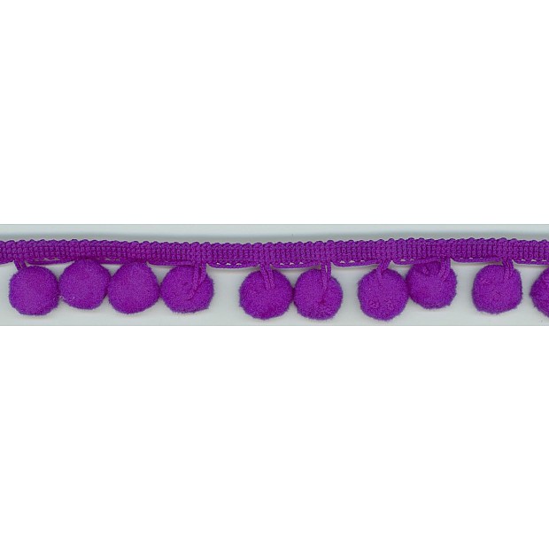 10 mm Ball Fringe Ribbon 25 mm wide