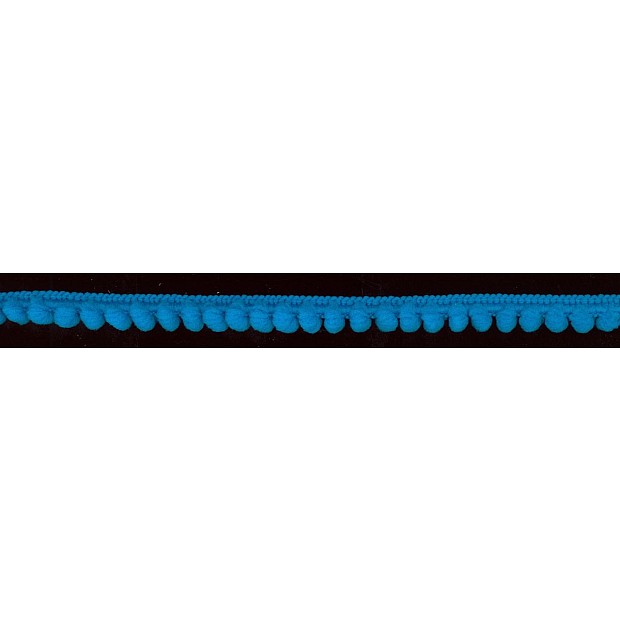 Baby Ball Fringe Ribbon 10mm turquoise