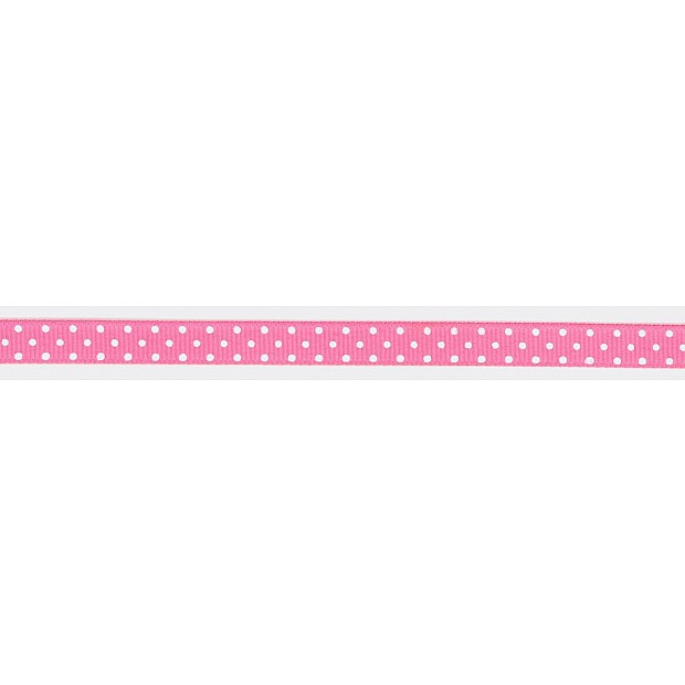 Swiss Dot Ribbon 9.5 mm 3/8'' bubblegum