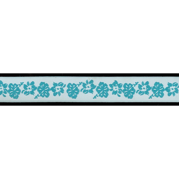 2.2 cm (7/8'') Flower Jacquard Ribbon