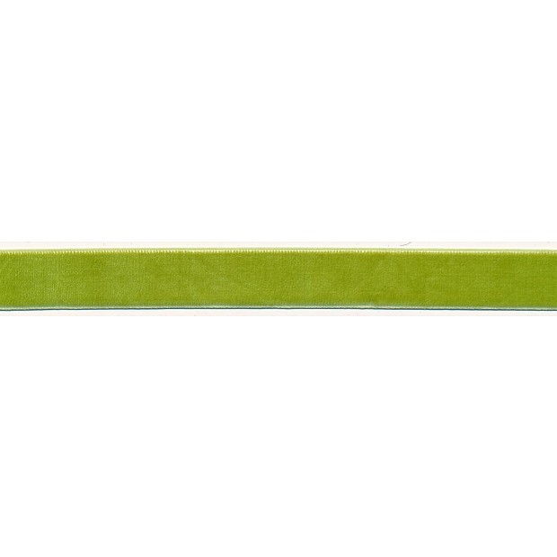 Velvet Ribbon 16 mm (5/8'') kiwi green