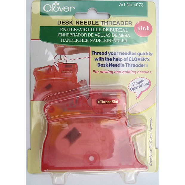 Desk Needle Threader pink