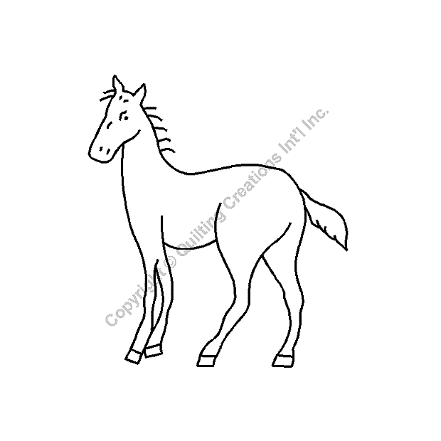 Horse, 15 cm x 18 cm