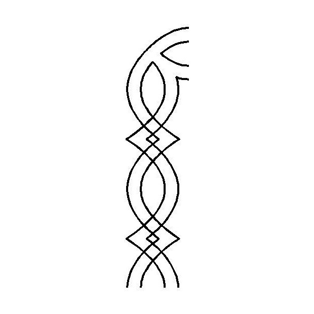 Border Cable with Corner, 10.2 cm