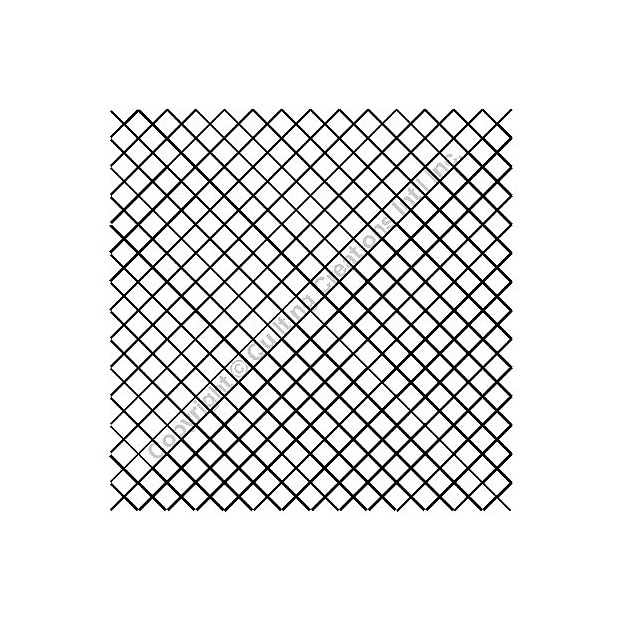 1/2 Inch Grid - Grid Size 1.3 cm