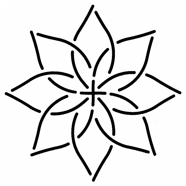 Continuous Flower Block 10 cm (4'')