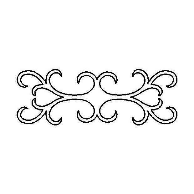 Jacobean Filigree Border, 12.7 x 37 cm