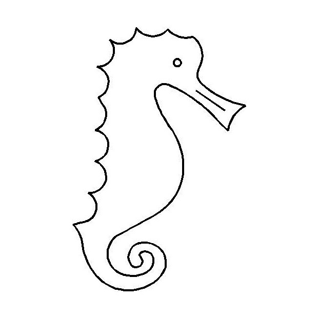 Block Seahorse, 10 x 15 cm