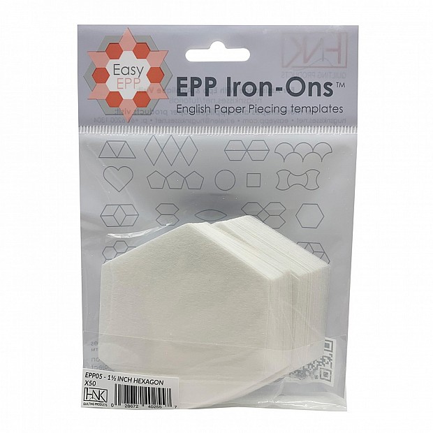 50 pcs Iron-ons- iron on 1 1/2'' Hexagons