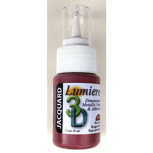 Lumiere 3D Metallic Paint 214 rich red