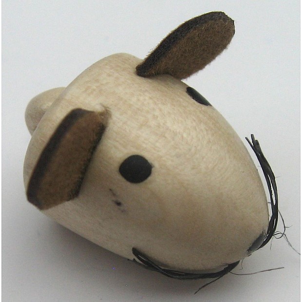 beige Maus Vorder- und Hinterteil