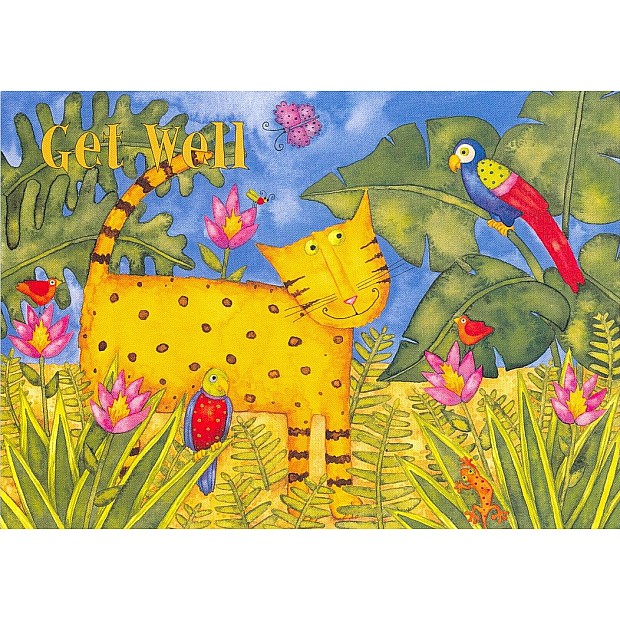 Neutral Get Well Card: Cheery Note