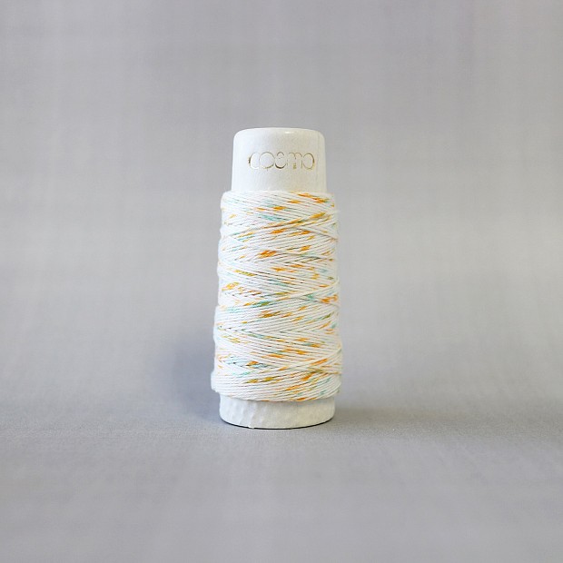 Hidamari Sashiko Yarn Shaved Ice Orange Blue 30 m
