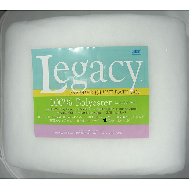 Legacy Polyester Batting P-120 3 x 3 m