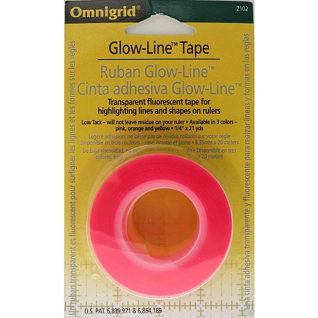 Glow-Line Tape for Rulers, 3 rolls