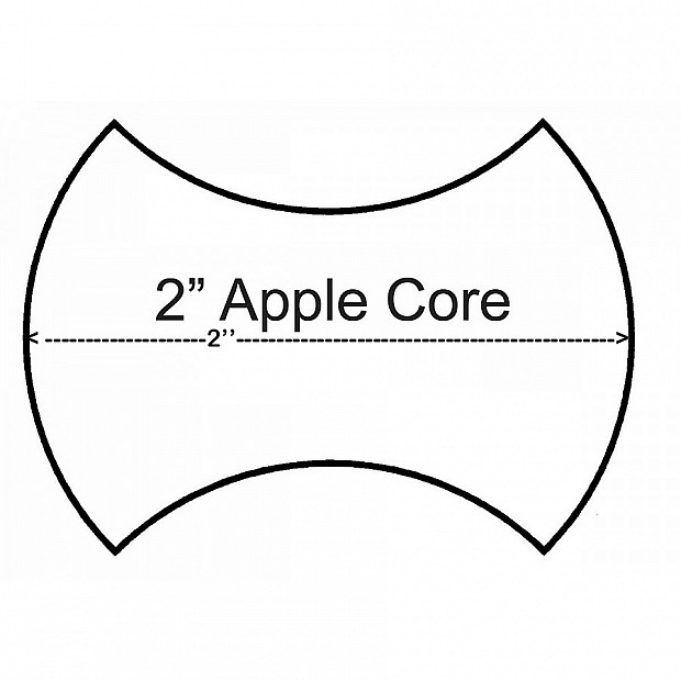 Paper Pieces Apple Core 2''