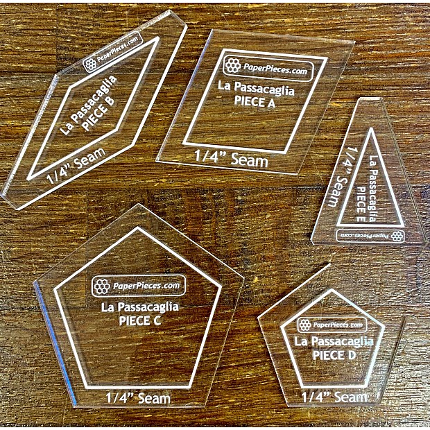 La Passacaglia 5 pcs Acrylic Template Set