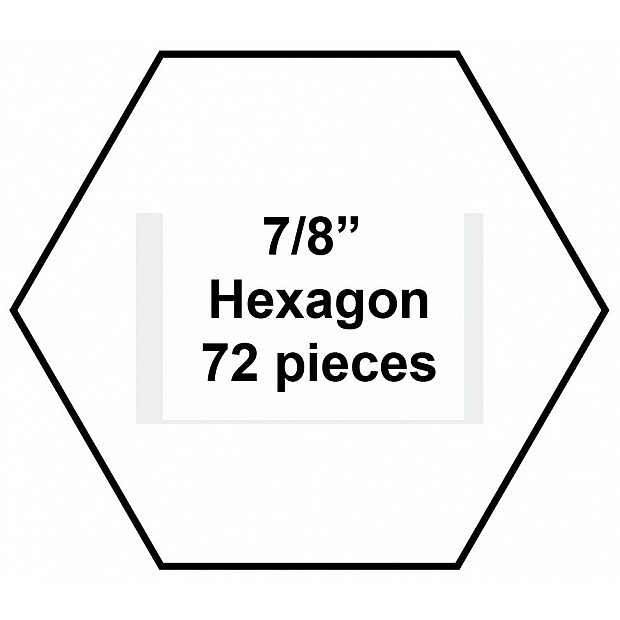 100 Paper Pieces Hexagon 7/8''