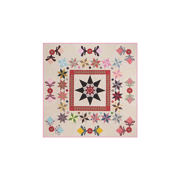Morning Star Pattern with Paper Pieces