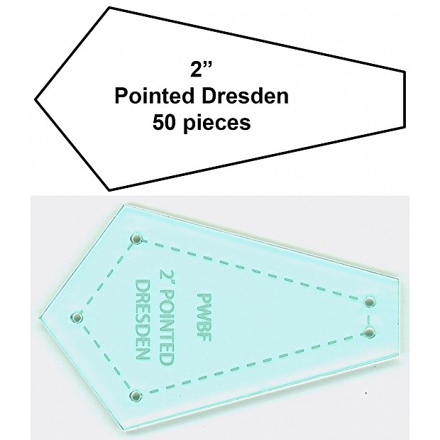 Paper pointed Dresden 2'' + Template