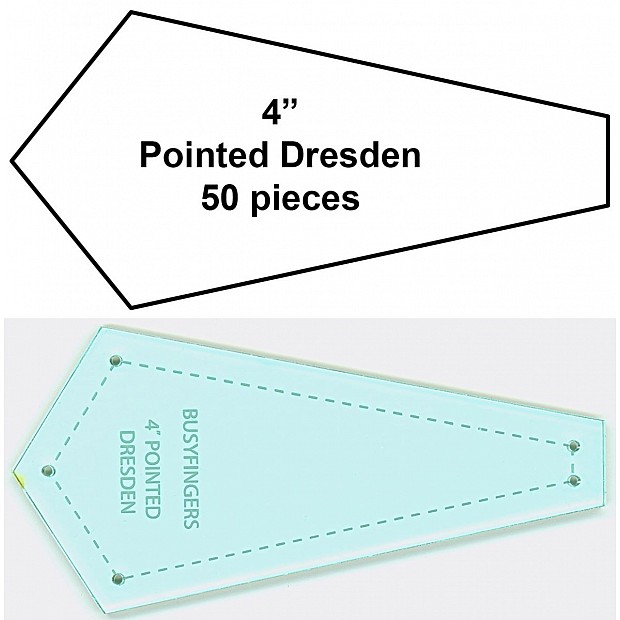 Paper POINTED Dresden 4'' + Template