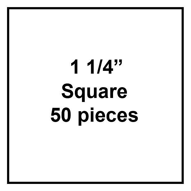 100 Paper Pieces Squares 1 1/4''