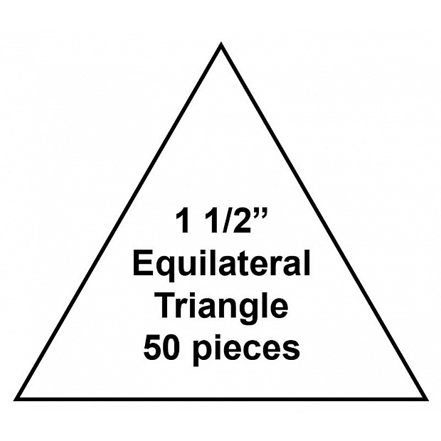 50 Paper Pieces Triangles 1 1/2''