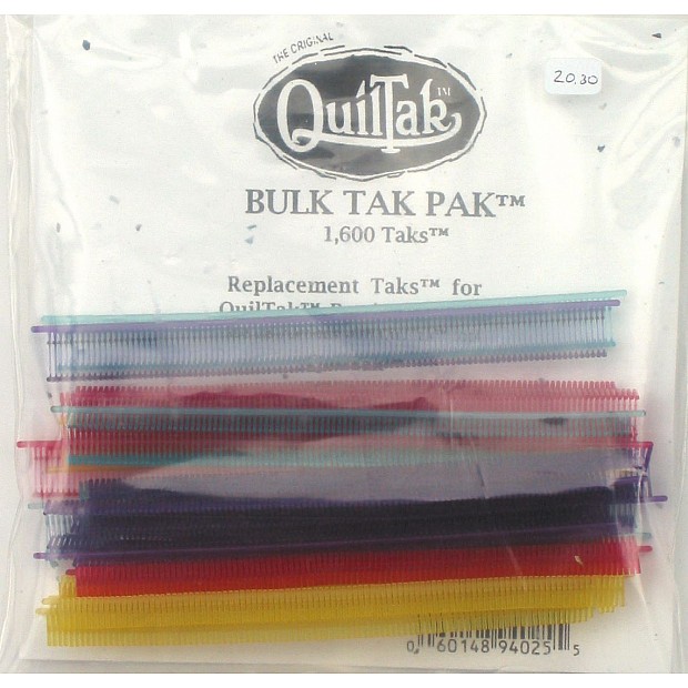 Pack w. 1600 rainbow colored QuilTaks