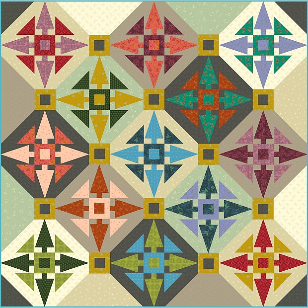Compass Quilt Pattern
