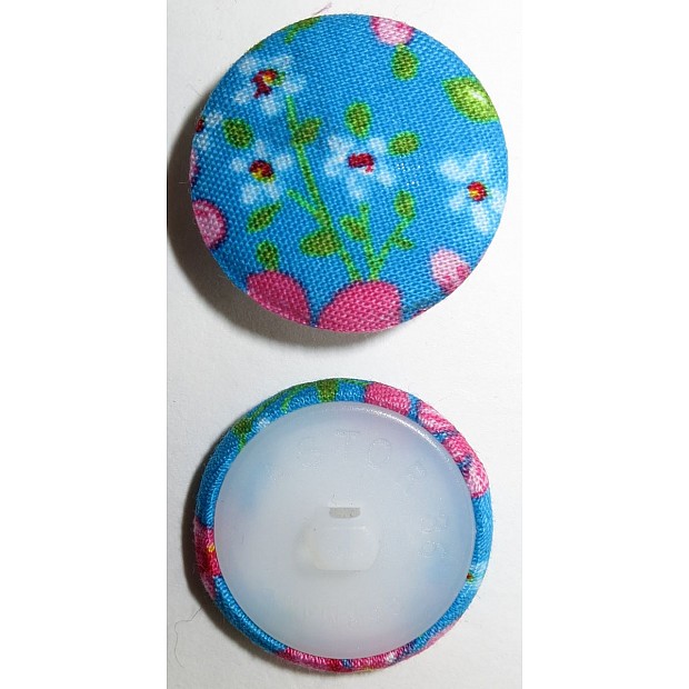 Button fabric covered w. shank 23 mm