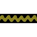 2.5 cm Ric Rac Zick-Zack Band olivegreen