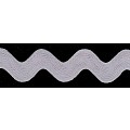 3.5 cm Ric Rac Zick-Zack Band lt. grey