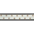 Polka Dot Ribbon 22 mm beige -lt. brown