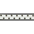 Polka Dot Ribbon 22mm beige -dk. brown