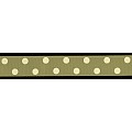 Polka Dot Ribbon 22mm 7/8'' moss -beige