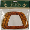 2 Bag & Tote Handles D-shape Amber