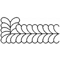 Border, Feather with Corner 10 cm
