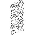 Border, Puppy Paws 12.7 cm