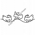 Bunny Rabbit Border 10 cm