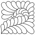 Block Feather Curl, 15 cm