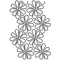Apricot Moon's Daisy Doodles Overall - Row 14 cm