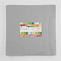 Bella Solids (Uni) JUNIOR Layer Cake Silver