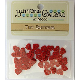 Tiny Colletion Red Hearts 7mm