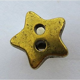 1 shiny Golden Star button, 1 piece