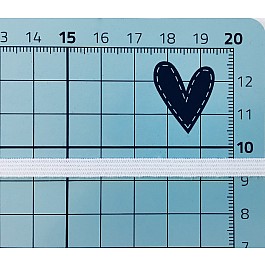 Gummilitze Elastanband, extra soft, weiss 6 mm breit